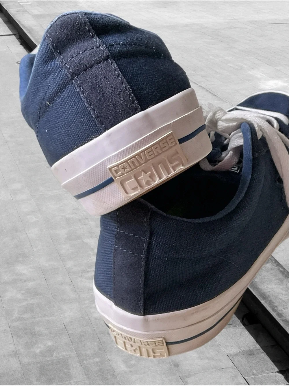 Converse Con One Star Ox Navy Canvas Monochromatic Tonal Blue 153708C M 10/W 12